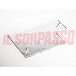 SCRITTA FREGIO COFANO POSTERIORE FIAT 124 BERLINA 2 SERIE ORIGINALE ALLUMINIO