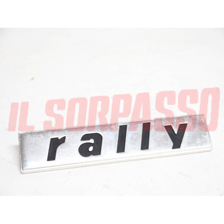 SCRITTA FREGIO TRAVERSA POSTERIORE COFANO FIAT 124 ABARTH - 128 RALLY ORIGINALE