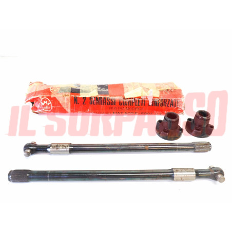 SEMIASSI RUOTA CAMBIO + MANICOTTI FIAT 500 F 2 SERIE L R ORIGINALI
