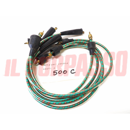 CAVI FILI CANDELE + CAPPUCCI FIAT TOPOLINO 500 C + BELVEDERE ORIGINALI