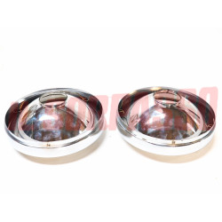 GRUPPI OTTICI FANALI FARI ANTERIORI + CORNICI FIAT TOPOLINO 500 C BELVEDERE