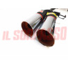 TERMINALE MARMITTA SPORTIVA DOPPIO SCARICO FIAT 128 BERLINA - RALLY ANSA FERRARI