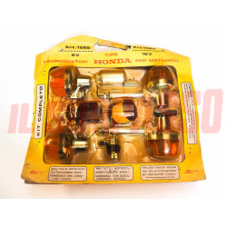 FANALINI ANTERIORI + POSTERIORI + SUPPORTI + PORTAFUSIBILI HONDA FOUR E SIMILI