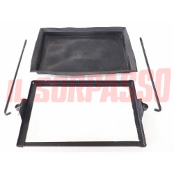 TELAIO SUPPORTO SUPERIORE + TIRANTI GOMMA BATTERIA FIAT 1100 103 BAULETTO E TV H