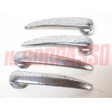 MANIGLIE APRI PORTA INTERNE CROMATE FIAT 1100 103 TV ORIGINALI