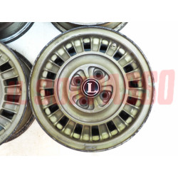 CERCHI RUOTA IN LEGA CROMODORA + STEMMI LANCIA BETA COUPE - HPE - SPIDER 5.5X14