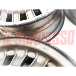CERCHI RUOTA IN LEGA CROMODORA + STEMMI LANCIA BETA COUPE - HPE - SPIDER 5.5X14