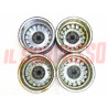 CERCHI RUOTA IN LEGA CROMODORA + STEMMI LANCIA BETA COUPE - HPE - SPIDER 5.5X14