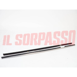 MODANATURE PROFILI RASAVETRI INTERNO + ESTERNO PORTA PORTIERA DESTRA FIAT X19