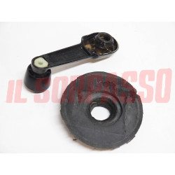 MANIGLIA ALZAVETRO + ROSETTA IN GOMMA PORTA LANCIA BETA MONTECARLO ORIGINALE