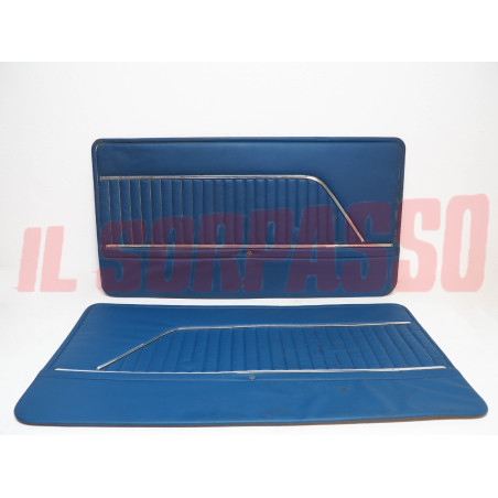 PANNELLI PORTA DESTRO SINISTRO AUTOBIANCHI A112 ELEGANT ABARTH AZZURRI DIFETTATI