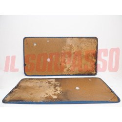 PANNELLI PORTA DESTRO SINISTRO AUTOBIANCHI A112 ELEGANT ABARTH AZZURRI DIFETTATI