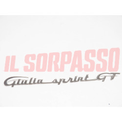 SCRITTA SIGLA COFANO POSTERIORE ALFA ROMEO GIULIA SPRINT GT ORIGINALE