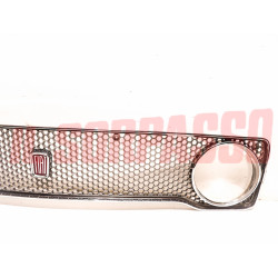 MASCHERINA GRIGLIA  + STEMMA ANTERIORE FIAT 128 BERLINA 1 SERIE ORIGINALE NOS