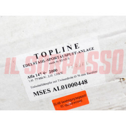 MARMITTA TERMINALE SCARICO ALFA ROMEO 147 FINO AL 2000 ORIGINALE