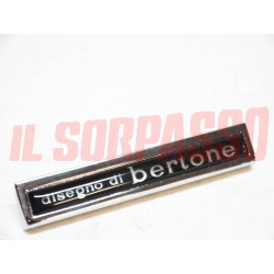 FREGIO SCRITTA DISEGNO DI BERTONE PARAFANGO METALLO ALFA ROMEO GIULIA SPRINT GT