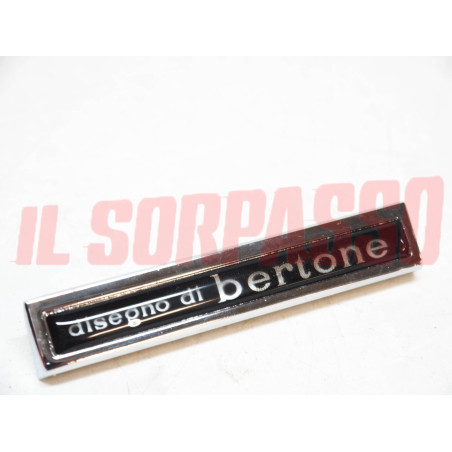 FREGIO SCRITTA DISEGNO DI BERTONE PARAFANGO METALLO ALFA ROMEO GIULIA SPRINT GT
