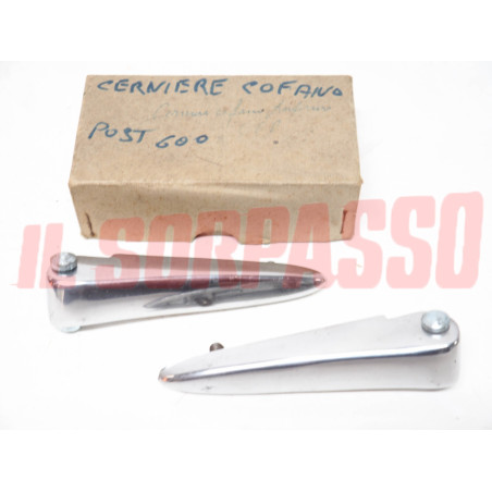 CERNIERE COFANO POSTERIORE MOTORE FIAT 600 + D + MULTIPLA ORIGINALI