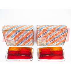 PLASTICHE FANALI POSTERIORI + CATADIOTTRI ALFA ROMEO GT 1.3 1.6 cc NOS PV