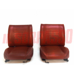 TAPPEZZERIA INTERNI SEDILI ANTERIORI + POSTERIORI FIAT 128 BERLINA - RALLY ROSSI