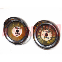 STRUMENTI GUSCI CONTACHILOMETRI + BENZINA CRUSCOTTO FIAT 1100 103 TV FUORISERIE