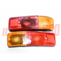 FANALI FARI POSTERIORI DESTRO SINISTRO FIAT 127 1 SERIE BORDO NERO ARIC NOS