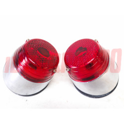 FANALI FARI POSTERIORI + GUARNIZIONI FIAT TOPOLINO 500 C BERLINA 2 SERIE NOS