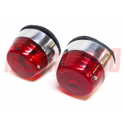 FANALI FARI POSTERIORI + GUARNIZIONI FIAT TOPOLINO 500 C BERLINA 2 SERIE NOS