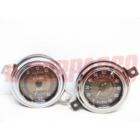 STRUMENTI CONTACHILOMETRI OLIO BENZINA CRUSCOTTO FIAT TOPOLINO C 1 SERIE + BELV.