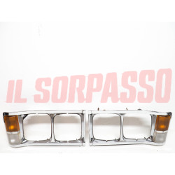 CORNICI CERCHI FARO + FANALINI DESTRO SINISTRO FIAT 125 BERLINA SPECIAL 1 SERIE