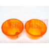 PLASTICHE FANALI POSTERIORI ARANCIO ALFA ROMEO GIULIETTA + GIULIA SS CARELLO NOS