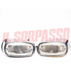 FANALINI ANTERIORI + GUARNIZIONI LANCIA ESAGAMMA ORIGINALI CARELLO