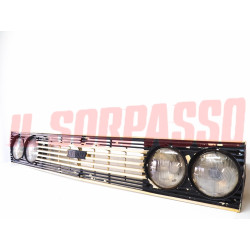 MASCHERINA GRIGLIA CALANDRA + SEDI FARO + FANALI FIAT 131 ABARTH RALLY ORIGINALE