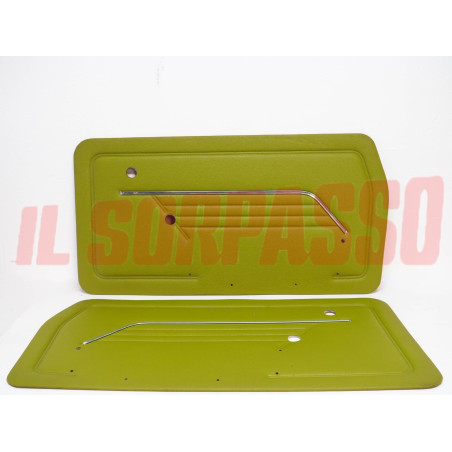 PANNELLI PORTA DESTRO + SINISTRO FIAT 126 1 SERIE VERDI ORIGINALI NOS