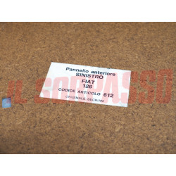 PANNELLI PORTA DESTRO + SINISTRO FIAT 126 1 SERIE VERDI ORIGINALI NOS