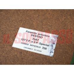 PANNELLI PORTA DESTRO + SINISTRO FIAT 127 SPECIAL  VERDI ORIGINALI NOS