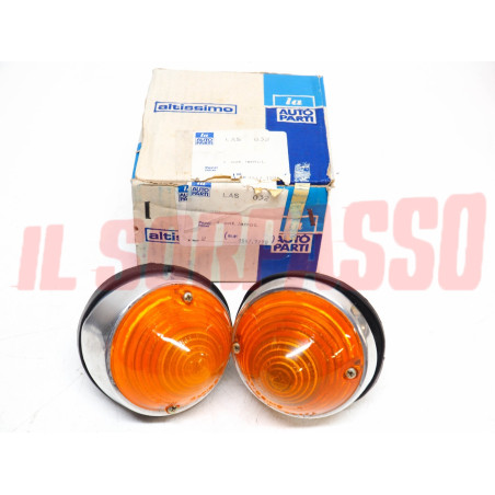 FANALINI ANTERIORI FRECCE DESTRO + SINISTRO FIAT 500 D 600 D ARANCIO ALTISSIMO