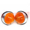 FANALINI ANTERIORI FRECCE DESTRO + SINISTRO FIAT 500 D 600 D ARANCIO ALTISSIMO