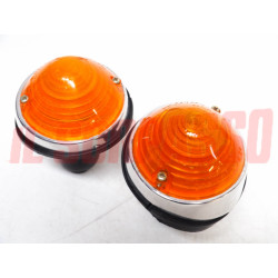 FANALINI ANTERIORI FRECCE DESTRO + SINISTRO FIAT 500 D 600 D ARANCIO ALTISSIMO