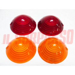 PLASTICHE FANALI POSTERIORI FIAT CAMPAGNOLA AR 59 - 600 JUNGLA ROSSE + ARANCIO