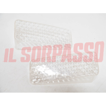 PLASTICHE FANALINI ANTERIORI DESTRO + SINISTRO FIAT DINO COUPE 2000 2400 CARELLO