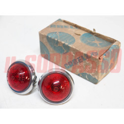 FANALINI ROSSI TONDI LUCI INGOMBRO LATERALI FIAT 124 850 SPIDER AMERICA CARELLO