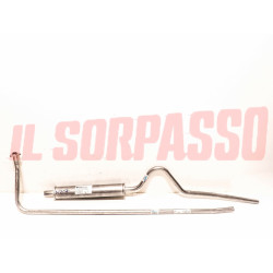 MARMITTA COLLETTORE + TERMINALE SCARICO FIAT TOPOLINO 500 C BERLINA 2 PZ
