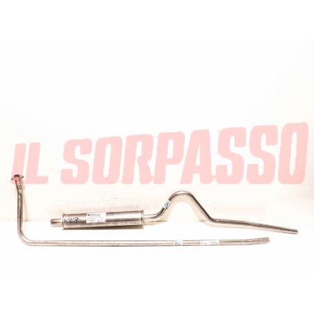 MARMITTA COLLETTORE + TERMINALE SCARICO FIAT TOPOLINO 500 C BERLINA 2 PZ