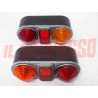 FANALI POSTERIORI LUCE TARGA FIAT 1100 A B E TOPOLINO 500 A B BALILLA OLSA NOS