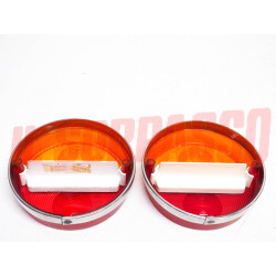 PLASTICHE FANALI POSTERIORI FIAT 850 COUPE 1100 R LANCIA 037 FORD GT40 STARS NOS