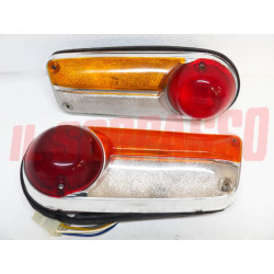 FANALI FARI POSTERIORI + CUFFIE + PLASTICHE LANCIA FULVIA COUPE HF CARELLO NOS