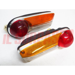 FANALI FARI POSTERIORI + CUFFIE + PLASTICHE LANCIA FULVIA COUPE HF CARELLO NOS