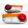 FANALI FARI POSTERIORI + CUFFIE + PLASTICHE LANCIA FULVIA COUPE HF CARELLO NOS