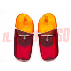 PLASTICHE FANALI FARI POSTERIORI + CATADIOTTRI FIAT 600 2 SERIE + MULTIPLA MAP